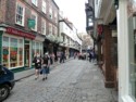 Walking down one of the streets in York